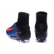 Nike Meilleur Mercurial Superfly V FG Crampon Homme Bleu Noir Orange