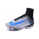 Nike Meilleur Mercurial Superfly V FG Crampon Homme Blanc Bleu Noir