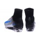 Nike Meilleur Mercurial Superfly V FG Crampon Homme Blanc Bleu Noir