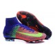 Chaussure de Foot Nouvel Nike Mercurial Superfly 5 FG ACC Bleu Orange Vert