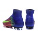 Chaussure de Foot Nouvel Nike Mercurial Superfly 5 FG ACC Bleu Orange Vert