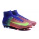 Chaussure de Foot Nouvel Nike Mercurial Superfly 5 FG ACC Bleu Orange Vert