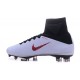 Chaussure de Foot Nouvel Nike Mercurial Superfly 5 FG ACC Blanc Rouge