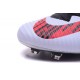 Chaussure de Foot Nouvel Nike Mercurial Superfly 5 FG ACC Blanc Rouge