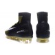 Nike Mercurial Superfly V FG ACC Neuf Crampons Football Noir Jaune Blanc