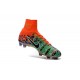 Nike Mercurial Superfly V FG ACC Neuf Crampons Football Orange Noir Vert