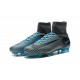 Nike Mercurial Superfly V FG ACC Neuf Crampons Football Gris Bleu Noir