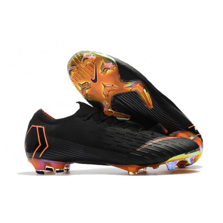 Chaussures Nike Mercurial Vapor XII Elite FG - Noir Orange