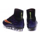 Chaussure Crampons Moulés Nike Mercurial Superfly Iv FG CR7 Violet Rouge