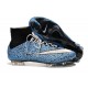 Chaussure Crampons Moulés Nike Mercurial Superfly Iv FG CR7 Safari Bleu Blanc