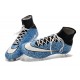 Chaussure Crampons Moulés Nike Mercurial Superfly Iv FG CR7 Safari Bleu Blanc