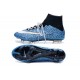 Chaussure Crampons Moulés Nike Mercurial Superfly Iv FG CR7 Safari Bleu Blanc