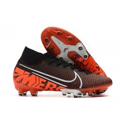 Nike Mercurial Superfly VII Elite AG-PRO Noir Orange Blanc